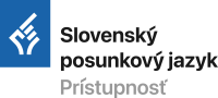 Prístupnosť – Slovenský posunkový jazyk Logo